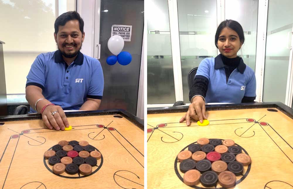 Fun at Work- Carrom Tournament in office