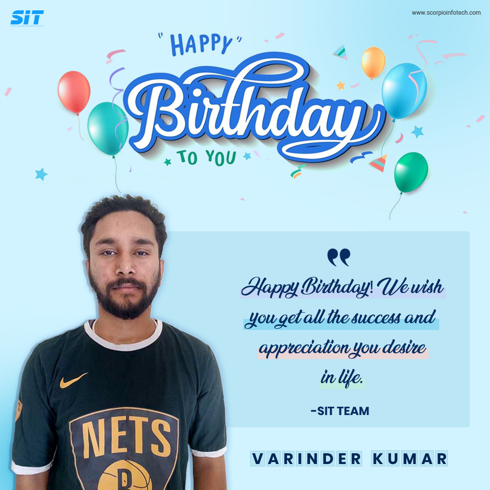 Happy Birthday Varinder